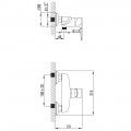 Смеситель для душа CORSO GARDA Ø35 (BC-1D121W) (9605303) - Фото 3