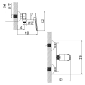 Змішувач для душа CORSO MARMORE Ø35 (DB-1D138C) (9623300) - Фото 6
