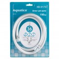 Шланг для душа 1/2 "PVC 3-х шаровий з підшипником сріблястий 150см AQUATICA XB-0173 (9791611) - Фото 5