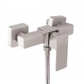 Змішувач для душу Lidz Kubis 010 (з душовим гарнітуром) (k35) LDKUB010NKS28535 Nickel - Фото 2