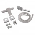 Змішувач для душу Lidz Kubis 010 (з душовим гарнітуром) (k35) LDKUB010NKS28535 Nickel - Фото 4
