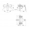 Змішувач для душу Qtap Slavonice QTSLV4042103C Chrome - Фото 1