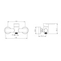 Змішувач для душу Lidz Luna 010 (з душовим гарнітуром) (k35) LDLUN010NKS46095 Nickel - Фото 1
