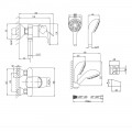 Змішувач для душу Lidz Anny 010 (з душовим гарнітуром) (k40) LDANN010CRM35124 Chrome - Фото 1