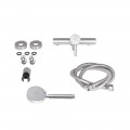 Змішувач для душу Lidz Aria 010 (з душовим гарнітуром) (k35) LDARI010NKS43361 Nickel - Фото 3