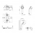 Змішувач для душу Lidz Gloria 010 (з душовим гарнітуром) (k35) LDGLO010CRM35101 Chrome - Фото 1