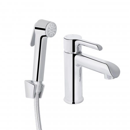 Смеситель для раковины Qtap Grand (с гигиеническим душем) QTGRA272CRM45670 Chrome