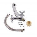 Змішувач для раковини Lidz Lamb 161F двохвентильний LDLAM161FCRM35446 Chrome - Фото 3