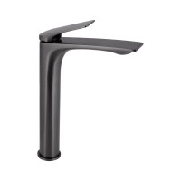 Смеситель для раковины Qtap Vlasta New высокий QTVLA269GMB45653 Gunmetal Black PVD
