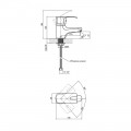 Смеситель для раковины Lidz Anny 001F (k40) LDANN001FCRM35119 Chrome - Фото 1