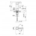 Смеситель для раковины Lidz Aria 001F (k35) LDARI001FNKS34937 Nickel - Фото 1