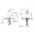Смеситель для раковины Lidz Wawel 001 (k35) LDWAW001CRM45387 Chrome - Фото 1