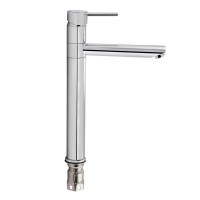 Змішувач для раковини Qtap Spring з поворотним виливом високий QTSPRCRM001XL Chrome