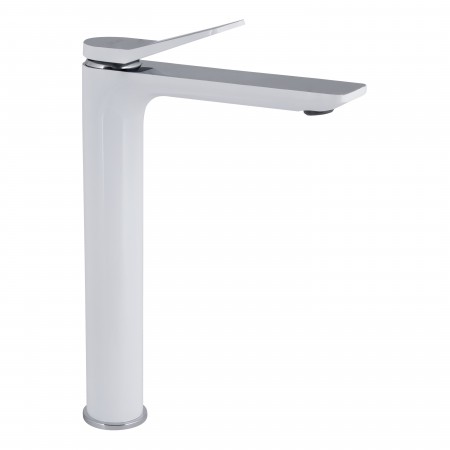 Змішувач для раковини Qtap Presto високий QTPRE269CRW45577 Chrome/White