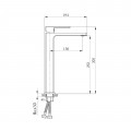 Змішувач для раковини Qtap Gemini високий QTGEM269CRW45679 Chrome/White - Фото 1