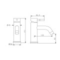 Смеситель для раковины Lidz Aria 0011F (k35) LDARI0011FNKS46091 Nickel - Фото 1
