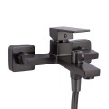 Змішувач для ванни Qtap Gemini (з душовим гарнітуром) QTGEM259GMB45684 Gunmetal Black PVD - Фото 2