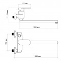 Смеситель для ванны Lidz Tani 0051 с поворотным изливом (c душевым гарнитуром) (k40) LDTAN0051CRM44961 Chrome - Фото 1