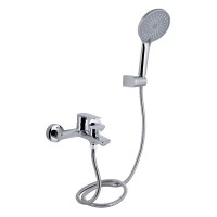 Змішувач для ванни Qtap Leo New (з душовим гарнітуром) QTLEO259CRM45563 Chrome