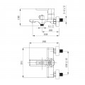 Змішувач для ванни Qtap Taurus (з душовим гарнітуром) QTTAU259BLM45662 Black Matt - Фото 1