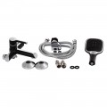 Змішувач для ванни Qtap Grand (з душовим гарнітуром) QTGRABCR006 Chrome/Black - Фото 6