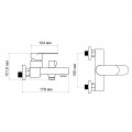 Змішувач для ванни Lidz Arrow 0061 (з душовим гарнітуром) (k35) LDARR0061CRM44956 Chrome - Фото 1