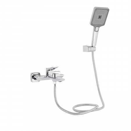 Змішувач для ванни Qtap Presto (з душовим гарнітуром) QTPRE259CRM45574 Chrome