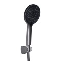 Змішувач для ванни Qtap Vlasta New (з душовим гарнітуром) QTVLA259GMB45643 Gunmetal Black PVD - Фото 3