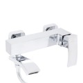 Змішувач для ванни Qtap Swan Cascada з поворотним виливом (з душовим гарнітуром) QTSWA260CRM45565 Chrome - Фото 2