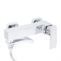Змішувач для ванни Qtap Swan Cascada з поворотним виливом (з душовим гарнітуром) QTSWA260CRM45565 Chrome - Фото 3