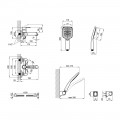Змішувач для ванни Qtap Grand (з душовим гарнітуром) QTGRAWCR006 Chrome/White - Фото 1