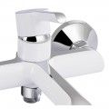 Змішувач для ванни Qtap Grand (з душовим гарнітуром) QTGRAWCR006 Chrome/White - Фото 3