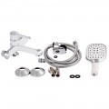 Змішувач для ванни Qtap Grand (з душовим гарнітуром) QTGRAWCR006 Chrome/White - Фото 6