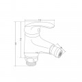 Змішувач для біде Lidz Tani 001AF (k40) LDTAN001AFCRM44958 Chrome - Фото 1