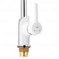 Змішувач для кухні Qtap Grand QTGRAWCR007F Chrome/White - Фото 3