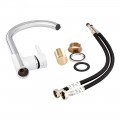 Змішувач для кухні Qtap Grand QTGRAWCR007F Chrome/White - Фото 6