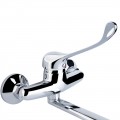 Змішувач для кухні локтьовий Lidz Watt 009 настінний (k35) LDWAT009CRM34862 Chrome - Фото 2
