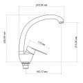 Змішувач для кухні Lidz Tani 008F (k40) LDTAN008FCRM44971 Chrome - Фото 1