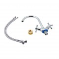 Змішувач для кухні Lidz Lamb 278F двохвентильний LDLAM278FCRM35071 Chrome - Фото 3