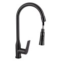 Змішувач для кухні Qtap Vlasta New з висувним виливом QTVLA344GMB45647 Gunmetal Black PVD - Фото 2