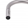 Змішувач для кухні Qtap Lenicka з висувним виливом QTLEN9138103UN Brushed Nickel PVD - Фото 3