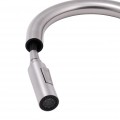 Змішувач для кухні Qtap Lenicka з висувним виливом QTLEN9138103UN Brushed Nickel PVD - Фото 4