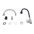 Змішувач для кухні Lidz Aria 015F31 з гнучким виливом (k35) LDARI015F31BNK31872 Black / Nickel - Фото 3