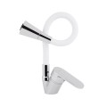 Змішувач для кухні Lidz Tani 008F3 з гнучким виливом (k40) LDTAN008F3WCR37037 Chrome/White - Фото 2