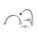 Змішувач для кухні Lidz Tani 008F3 з гнучким виливом (k40) LDTAN008F3GCR39507 Chrome/Grey - Фото 4