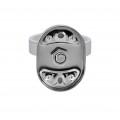 Стакан с держателем Lidz Oreo 0401 настенный (матовое стекло) LDORE0401CRM22163 Chrome - Фото 2