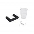 Склянка з тримачем Qtap Scorpio настінна QTSTK6102103B Black (Sklenka) - Фото 3