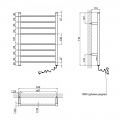 Полотенцесушитель электрический Qtap Evia (WHI) 11113S - Фото 1