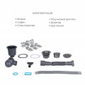 Комплект Lidz Handmade H7849L Мойка для кухни интегрированная крыло слева Brushed в комплекте с дозатором + Lidz K01G Корзина для кухонной мойки - Фото 5