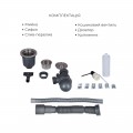 Комплект Lidz Handmade H6050B Мойка для кухни интегрированная BlackPVD в комплекте с дозатором + Lidz K01B Корзина для кухонной мойки - Фото 4